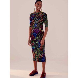 Farm Rio Fruit Garden Jersey Dress S